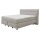 Interliving Boxspring Bett Serie 1421 taubengrauer Bezug Lofar 18 - Liegefläche ca. 180 x 200 cm