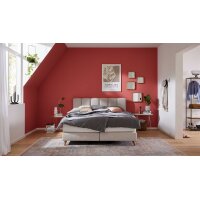 Interliving Boxspring Bett Serie 1421 naturfarbener Bezug...