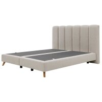 Interliving Boxspring Bett Serie 1421 naturfarbener Bezug Alfor 01 - Liegefläche ca. 180 x 200 cm