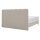Interliving Boxspring Bett Serie 1421 naturfarbener Bezug Alfor 01 - Liegefläche ca. 180 x 200 cm