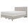 Interliving Boxspring Bett Serie 1421 naturfarbener Bezug Alfor 01 - Liegefläche ca. 180 x 200 cm