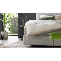 Interliving Boxspringbett Serie 1421 hellgrauer Stoffbezug Pollux 80 - Liegefläche ca. 180 x 200 cm