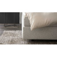 Interliving Boxspringbett Serie 1421 hellgrauer Stoffbezug Pollux 80 - Liegefläche ca. 180 x 200 cm