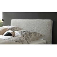 Interliving Boxspringbett Serie 1421 hellgrauer Stoffbezug Pollux 80 - Liegefläche ca. 180 x 200 cm