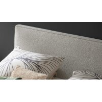Interliving Boxspringbett Serie 1421 hellgrauer Stoffbezug Pollux 80 - Liegefläche ca. 180 x 200 cm
