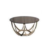 Couchtisch Maya 2 Bronze & Cremeweiß -...
