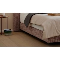 Interliving Boxspring Bett Serie 1421 magnolienfarbener Bezug Freya 160 - Liegefläche ca. 180 x 200 cm