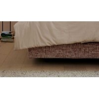 Interliving Boxspring Bett Serie 1421 magnolienfarbener Bezug Freya 160 - Liegefläche ca. 180 x 200 cm