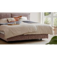 Interliving Boxspring Bett Serie 1421 magnolienfarbener Bezug Freya 160 - Liegefläche ca. 180 x 200 cm
