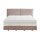 Interliving Boxspring Bett Serie 1421 magnolienfarbener Bezug Freya 160 - Liegefläche ca. 180 x 200 cm