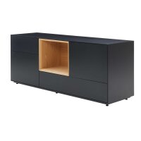 Interliving Wohnzimmer Serie 2034 - Sideboard schwarzer...