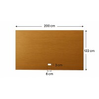Interliving Wohnzimmer Serie 2034 - Wandpaneel Eiche - ca. 240 x 122 cm