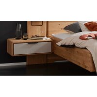 Interliving Schlafzimmer Serie 1015 – Hänge-Nachtkonsole links, Wildeiche - ca. 65 cm