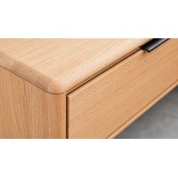 Interliving Schlafzimmer Serie 1015 – Hänge-Nachtkonsole links, Wildeiche - ca. 65 cm