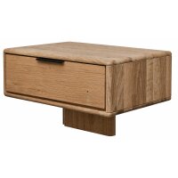 Interliving Schlafzimmer Serie 1015 – Hänge-Nachtkonsole rechts, Wildeiche - ca. 65 cm