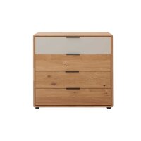 Interliving Schlafzimmer Serie 1015 – Schubladenkommode Wildeiche – vier Schubladen, Länge ca. 95 cm