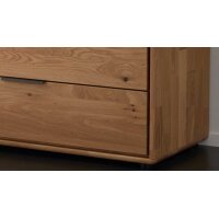 Interliving Schlafzimmer Serie 1015 – Schubladenkommode Wildeiche – vier Schubladen, Länge ca. 95 cm