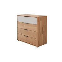 Interliving Schlafzimmer Serie 1015 – Schubladenkommode Wildeiche – vier Schubladen, Länge ca. 95 cm