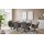 Interliving Esszimmer Serie 5123 – Kulissentisch Glas-Keramik Oxid & schwarzes Metall - ca. 220 - 340 x 100 cm