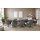 Interliving Esszimmer Serie 5123 – Kulissentisch Glas-Keramik Oxid & schwarzes Metall - ca. 220 - 340 x 100 cm