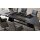 Interliving Esszimmer Serie 5123 – Kulissentisch Glas-Keramik Oxid & schwarzes Metall - ca. 250 - 400 x 100 cm