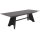 Interliving Esszimmer Serie 5123 – Kulissentisch Glas-Keramik Oxid & schwarzes Metall - ca. 250 - 400 x 100 cm