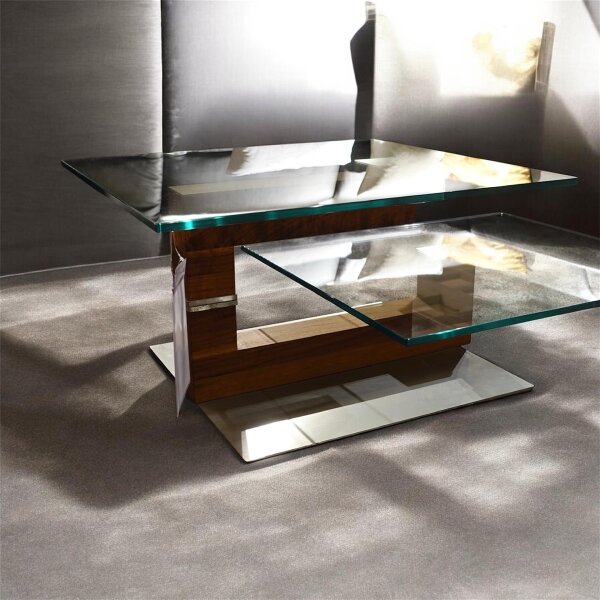 Venjakob Couchtisch 4340 4246 Nußbaum geölt Glas Ausstellungsstück - Abholung