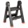 vidaXL Leiter Schwarz und Rot 46 x 30 x 63 cm PP und Elastomer Schwarz 42033392