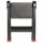 vidaXL Leiter Schwarz und Rot 46 x 30 x 63 cm PP und Elastomer Schwarz 42033392