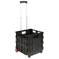 vidaXL Wagen Schwarz und Rot 35 x 39 x 92 cm PP und...