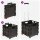 vidaXL Wagen Schwarz und Rot 35 x 39 x 92 cm PP und Elastomer Schwarz 42033393