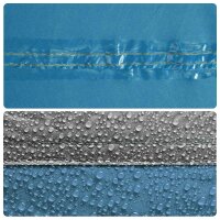 vidaXL 3 Personen Blau 185T Polyester mit PU-Beschichtung Blau 42042207