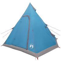 vidaXL 3 Personen Blau 185T Polyester mit PU-Beschichtung Blau 42042207