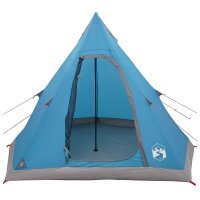 vidaXL 3 Personen Blau 185T Polyester mit PU-Beschichtung Blau 42042207