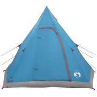 vidaXL 3 Personen Blau 185T Polyester mit PU-Beschichtung Blau 42042207