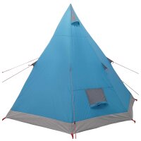 vidaXL 3 Personen Blau 185T Polyester mit PU-Beschichtung Blau 42042207