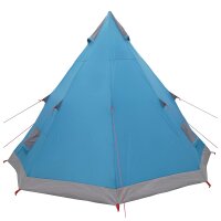 vidaXL 3 Personen Blau 185T Polyester mit PU-Beschichtung Blau 42042207