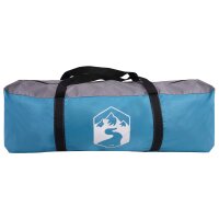 vidaXL 3 Personen Blau 185T Polyester mit PU-Beschichtung Blau 42042207