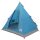 vidaXL 3 Personen Blau 185T Polyester mit PU-Beschichtung Blau 42042207