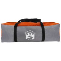 vidaXL 3 Personen Grau und Orange 185T Polyester mit PU-Beschichtung Grau 42042208