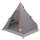 vidaXL 3 Personen Grau und Orange 185T Polyester mit PU-Beschichtung Grau 42042208