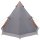 vidaXL 3 Personen Grau und Orange 185T Polyester mit PU-Beschichtung Grau 42042208