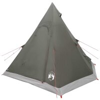 vidaXL 3 Personen Olivegrün 185T Polyester mit PU-Beschichtung Grün 42042209