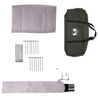 vidaXL 3 Personen Olivegrün 185T Polyester mit PU-Beschichtung Grün 42042209