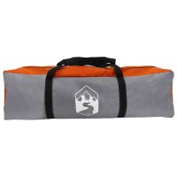 vidaXL 3 Personen Grau und Orange 185T Polyester mit PU-Beschichtung Grau 42042276