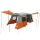 vidaXL 3 Personen Grau und Orange 185T Polyester mit PU-Beschichtung Grau 42042276