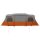 vidaXL 3 Personen Grau und Orange 185T Polyester mit PU-Beschichtung Grau 42042276