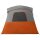 vidaXL 3 Personen Grau und Orange 185T Polyester mit PU-Beschichtung Grau 42042276