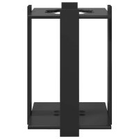 vidaXL Billardqueue-Ständer Holzwerkstoff 42 x 43 x 60 cm Schwarz Schwarz 3429726