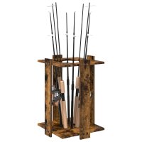 vidaXL Billardqueue-Ständer Holzwerkstoff 42 x 43 x 60 cm Raucheiche Braun 3429730